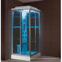 Made in china fashion retangular shower cabin sauna and steam combined room